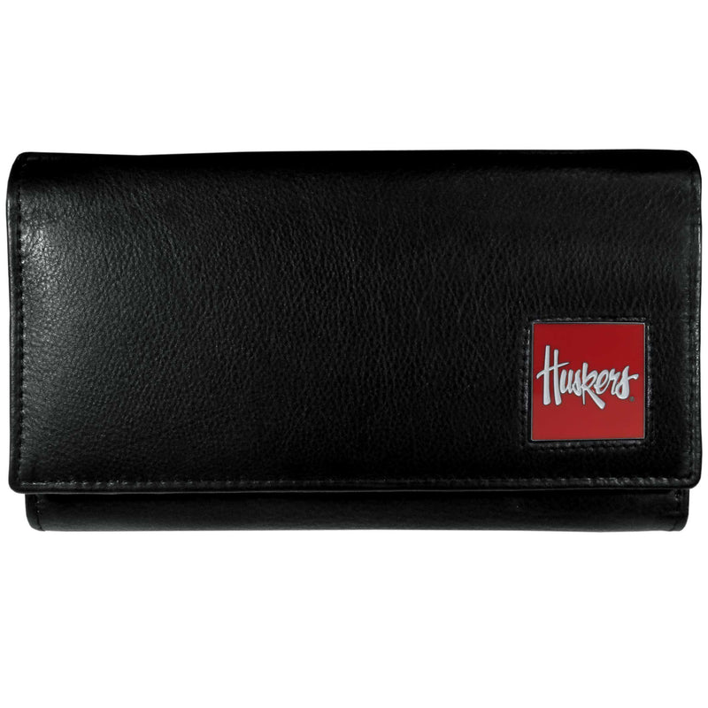 NCAA - Nebraska Cornhuskers Leather Women's Wallet-Wallets & Checkbook Covers,Women's Wallets,College Women's Wallets-JadeMoghul Inc.