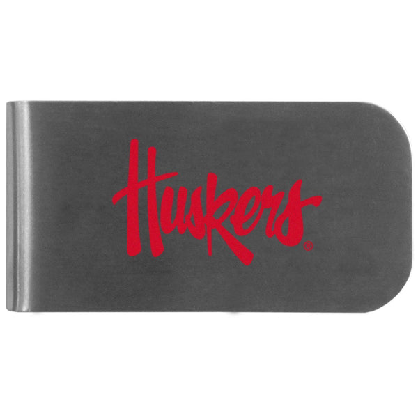 NCAA - Nebraska Cornhuskers Logo Bottle Opener Money Clip-Wallets & Checkbook Covers,College Wallets,Nebraska Cornhuskers Wallets-JadeMoghul Inc.