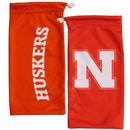 NCAA - Nebraska Cornhuskers Microfiber Sunglass Bag-Sunglasses, Eyewear & Accessories,Microfiber Eyewear Bag,College Sport Eyewear Cases-JadeMoghul Inc.