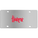 NCAA - Nebraska Cornhuskers Steel License Plate Wall Plaque-Automotive Accessories,License Plates,Steel License Plates,College Steel License Plates-JadeMoghul Inc.