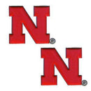 NCAA - Nebraska Cornhuskers Stud Earrings-Jewelry & Accessories,Earrings,Stud Earrings,College Stud Earrings-JadeMoghul Inc.