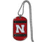 NCAA - Nebraska Cornhuskers Tag Necklace-Jewelry & Accessories,Necklaces,Tag Necklaces,College Tag Necklaces-JadeMoghul Inc.
