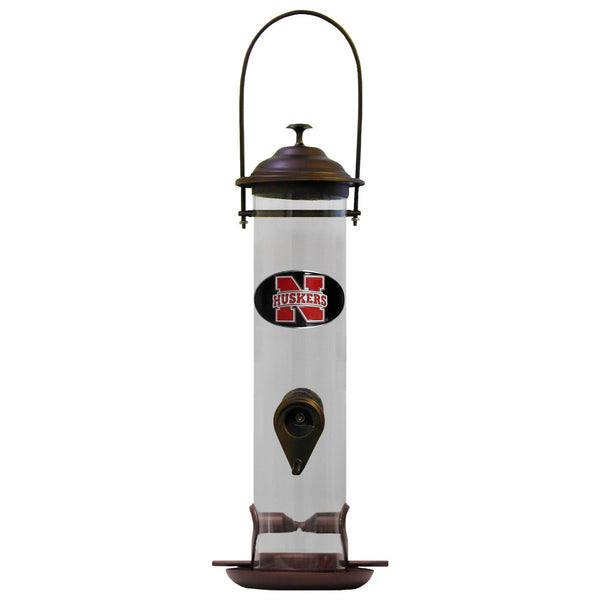 NCAA - Nebraska Cornhuskers Thistle Bird Feeder-Home & Office,Bird Feeders,College Bird Feeders-JadeMoghul Inc.