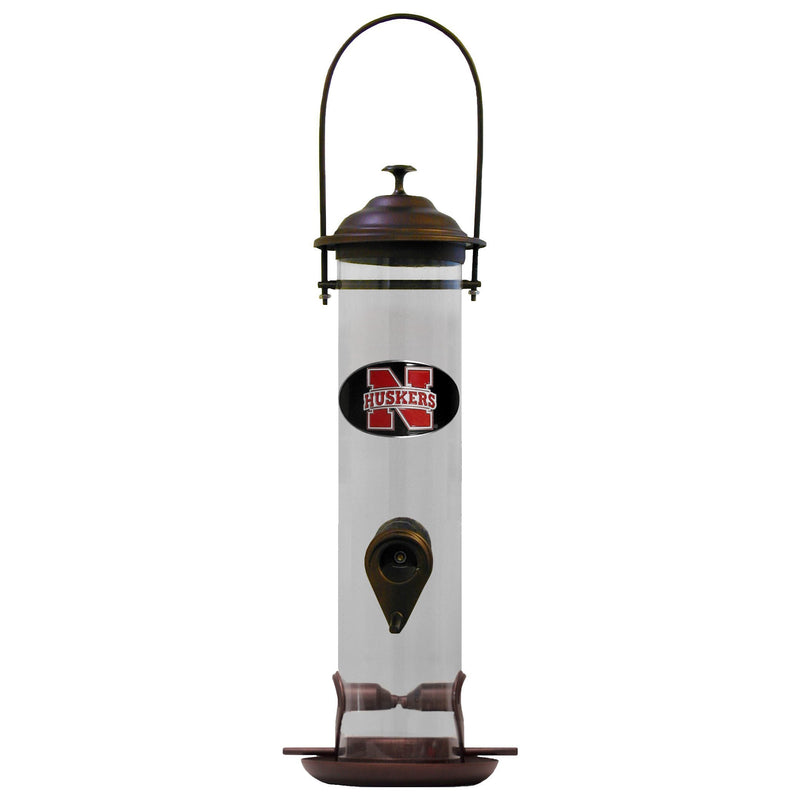 NCAA - Nebraska Cornhuskers Thistle Bird Feeder-Home & Office,Bird Feeders,College Bird Feeders-JadeMoghul Inc.