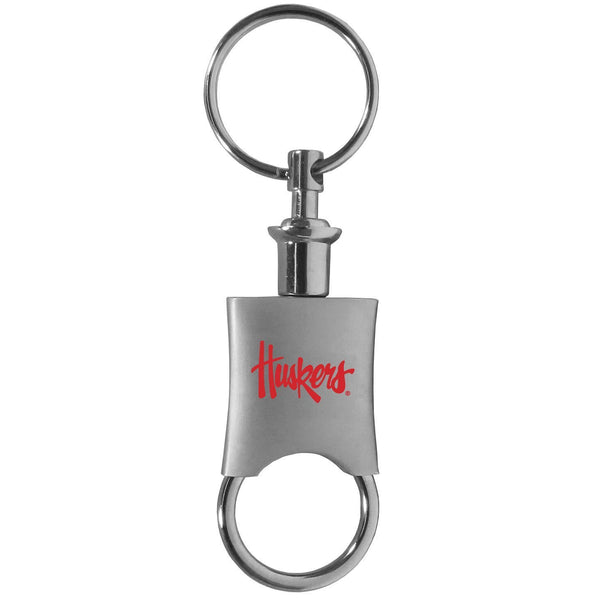 NCAA - Nebraska Cornhuskers Valet Key Chain-Key Chains,College Key Chains,Nebraska Cornhuskers Key Chains-JadeMoghul Inc.