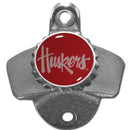 NCAA - Nebraska Cornhuskers Wall Mounted Bottle Opener-Home & Office,Wall Mounted Bottle Openers,College Wall Mounted Bottle Openers-JadeMoghul Inc.