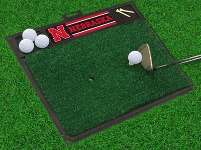 Golf Accessories NCAA Nebraska Golf Hitting Mat 20" x 17"