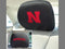 Custom Floor Mats NCAA Nebraska Head Rest Cover 10"x13"