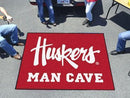 Grill Mat NCAA Nebraska Huskers Man Cave Tailgater Rug 5'x6'