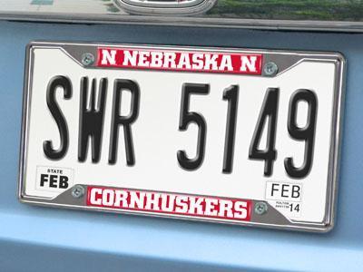 License Plate Frames NCAA Nebraska License Plate Frame 6.25"x12.25"