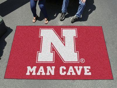 Indoor Outdoor Rugs NCAA Nebraska Man Cave UltiMat 5'x8' Rug