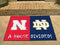 Large Rugs NCAA Nebraska Notre Dame House Divided Rug 33.75"x42.5"