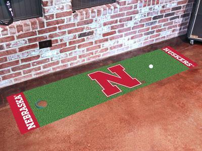 Runner Rugs NCAA Nebraska Putting Green Runner 18"x72" Golf Accessories