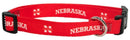 NCAA Nebraska Red Large Dog Collar-LICENSED NOVELTIES-JadeMoghul Inc.