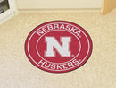 Round Area Rugs NCAA Nebraska Roundel Mat 27" diameter