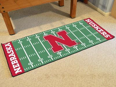 Hallway Runner Rug NCAA Nebraska Runner Mat 30"x72"