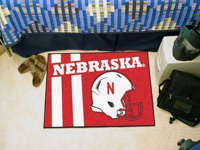 Living Room Rugs NCAA Nebraska Uniform Starter Rug 19"x30"