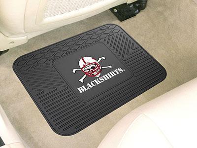 Rubber Mat NCAA Nebraska Utility Car Mat 14"x17"