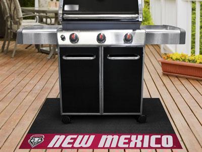 BBQ Grill Mat NCAA New Mexico Grill Tailgate Mat 26"x42"