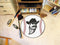 Round Rugs NCAA New Mexico State Baseball Mat 27" diameter