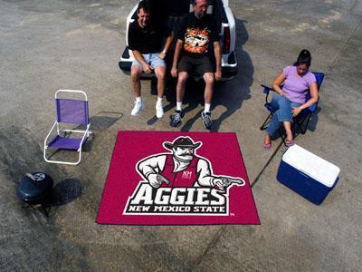 BBQ Grill Mat NCAA New Mexico State Tailgater Rug 5'x6'