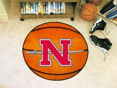 Round Area Rugs NCAA Nicholls State Basketball Mat 27" diameter