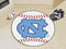 Round Area Rugs NCAA North Carolina Baseball Mat 27" diameter