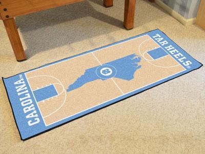 Runner Rugs NCAA North Carolina Basketball Court Runner Mat 30"x72"