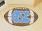 Round Rug in Living Room NCAA North Carolina Football Ball Rug 20.5"x32.5"