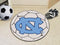 Round Entry Rugs NCAA North Carolina Soccer Ball 27" diameter