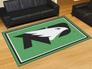 5x8 Area Rugs NCAA North Dakota 5'x8' Plush Rug