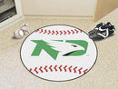 Round Rugs NCAA North Dakota Baseball Mat 27" diameter