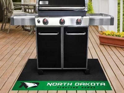 BBQ Grill Mat NCAA North Dakota Grill Tailgate Mat 26"x42"
