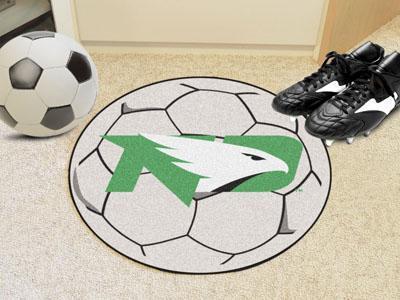 Round Entry Rugs NCAA North Dakota Soccer Ball 27" diameter