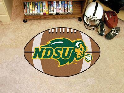 Round Rug in Living Room NCAA North Dakota State Football Ball Rug 20.5"x32.5"
