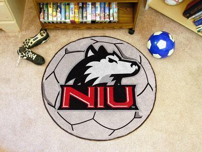Round Entry Rugs NCAA Northern Illinois Soccer Ball 27" diameter