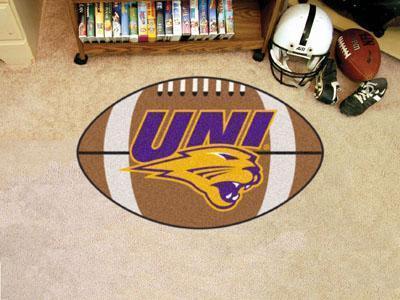 Round Rugs For Sale NCAA Northern Iowa Football Ball Rug 20.5"x32.5"