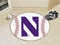 Round Area Rugs NCAA Northwestern Baseball Mat 27" diameter