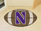 Round Rugs For Sale NCAA Northwestern Football Ball Rug 20.5"x32.5"