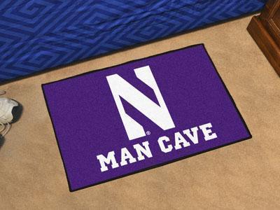 Area Rugs NCAA Northwestern Man Cave Starter Rug 19"x30"