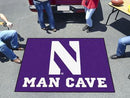 BBQ Mat NCAA Northwestern Man Cave Tailgater Rug 5'x6'