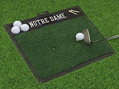 Golf Accessories NCAA Notre Dame Golf Hitting Mat 20" x 17"