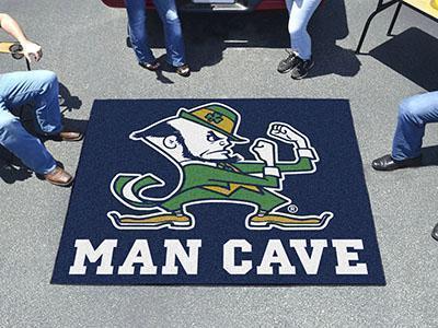 BBQ Mat NCAA Notre Dame Man Cave Tailgater Rug 5'x6'