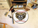 Round Area Rugs NCAA Oakland Baseball Mat 26" diameter