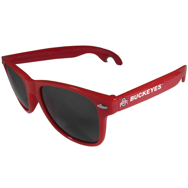 NCAA - Ohio St. Buckeyes Beachfarer Bottle Opener Sunglasses, Red-Sunglasses, Eyewear & Accessories,College Eyewear,Ohio St. Buckeyes Eyewear-JadeMoghul Inc.