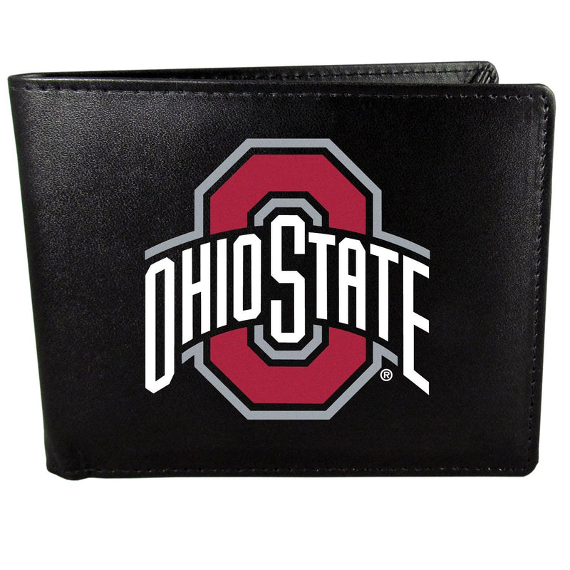 NCAA - Ohio St. Buckeyes Bi-fold Wallet Large Logo-Wallets & Checkbook Covers,College Wallets,Ohio St. Buckeyes Wallets-JadeMoghul Inc.