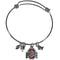 NCAA - Ohio St. Buckeyes Charm Bangle Bracelet-Jewelry & Accessories,Bracelets,Charm Bangle Bracelets,College Charm Bangle Bracelets-JadeMoghul Inc.