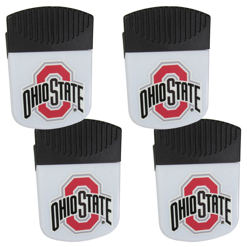 NCAA - Ohio St. Buckeyes Chip Clip Magnet with Bottle Opener, 4 pack-Other Cool Stuff,College Other Cool Stuff,Ohio St. Buckeyes Other Cool Stuff-JadeMoghul Inc.