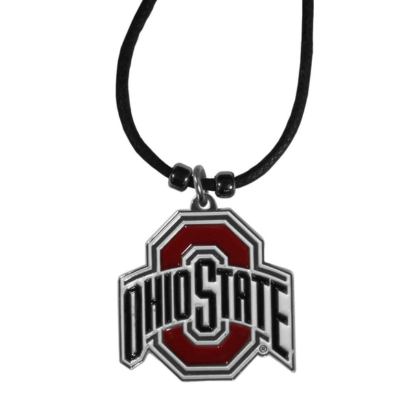 NCAA - Ohio St. Buckeyes Cord Necklace-Jewelry & Accessories,Necklaces,Cord Necklaces,College Cord Necklaces-JadeMoghul Inc.