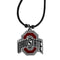 NCAA - Ohio St. Buckeyes Cord Necklace-Jewelry & Accessories,Necklaces,Cord Necklaces,College Cord Necklaces-JadeMoghul Inc.